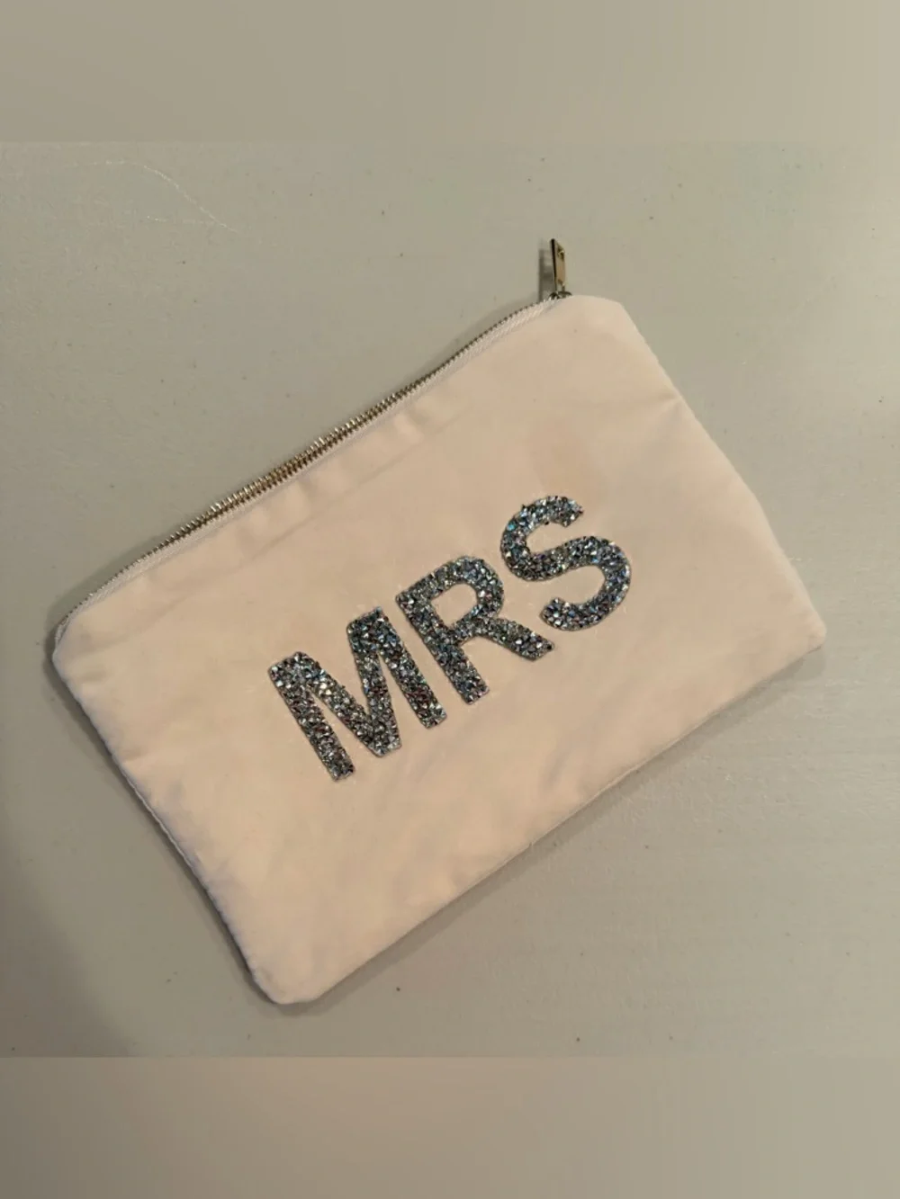 The Ring Boxes | bridal, MRS zippered cosmetic bag